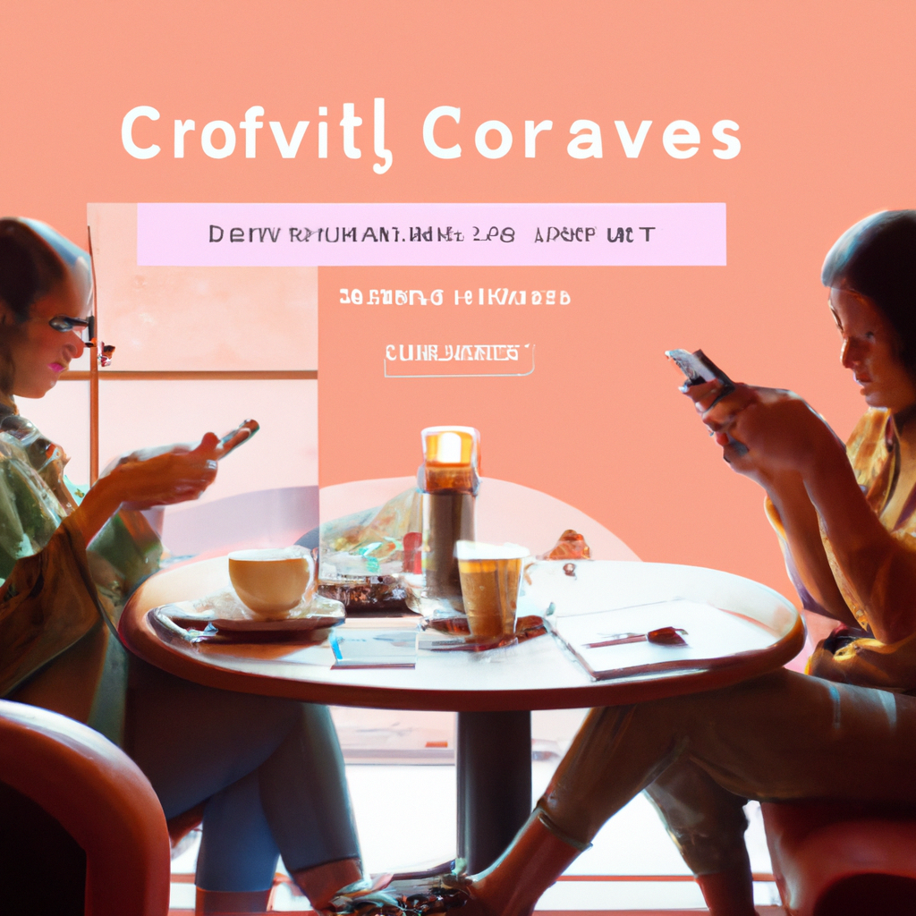 Travelers sharing a map in a cozy cafe with neon accents